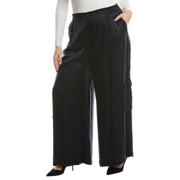 Johnny Was WomensPlus Pleated Pull-On Pant